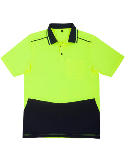 [SW81] Unisex Hi-Vis Bamboo Charcoal S/S Polo