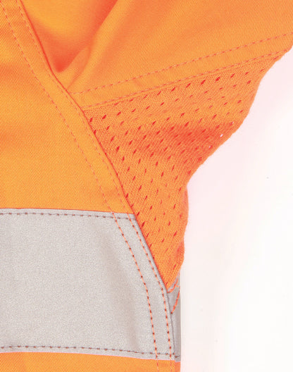 [SW82] Hi-Vis Cool-Breeze Safety L/S Shirt (Generic Tape)