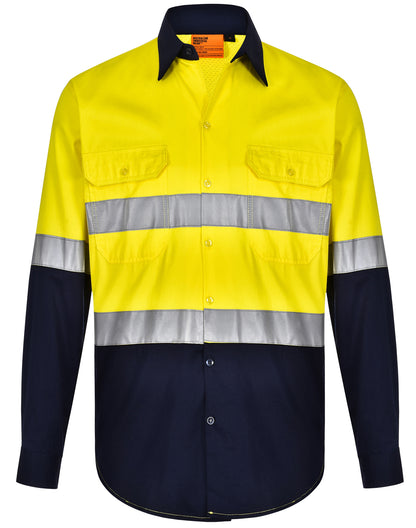 [SW82] Hi-Vis Cool-Breeze Safety L/S Shirt (Generic Tape)