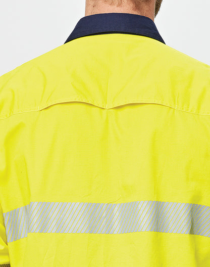 [SW83] Hi-Vis Cool-Breeze Safety L/S Shirt (Segmented Tape)