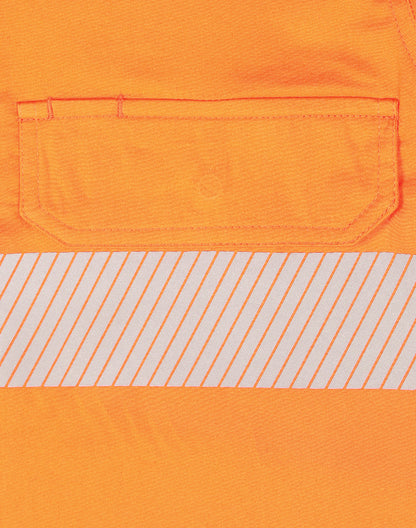 [SW83] Hi-Vis Cool-Breeze Safety L/S Shirt (Segmented Tape)