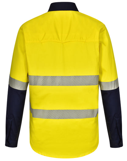 [SW83] Hi-Vis Cool-Breeze Safety L/S Shirt (Segmented Tape)