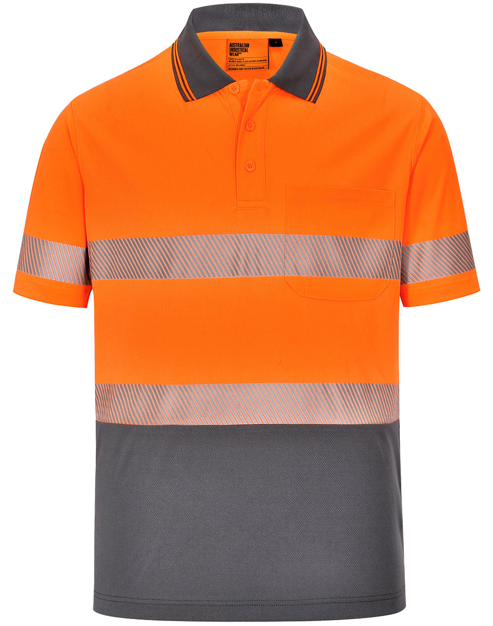 [SW85] Unisex Cooldry Segmented Safety S/S Polo