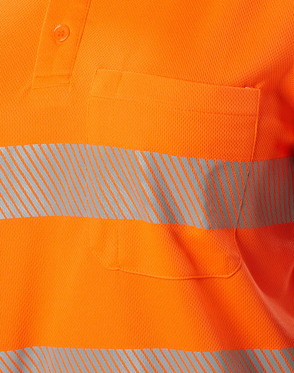 [SW85] Unisex Cooldry Segmented Safety S/S Polo