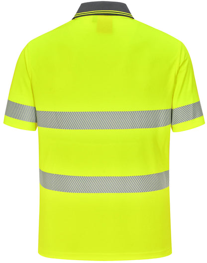 [SW85] Unisex Cooldry Segmented Safety S/S Polo