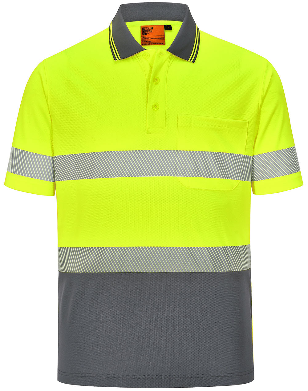 [SW85] Unisex Cooldry Segmented Safety S/S Polo