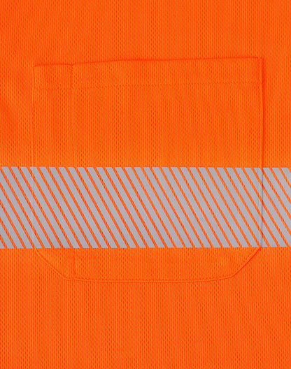 [SW86] Unisex Cooldry Segmented Safety L/S Polo