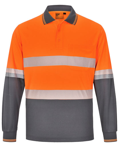 [SW86] Unisex Cooldry Segmented Safety L/S Polo