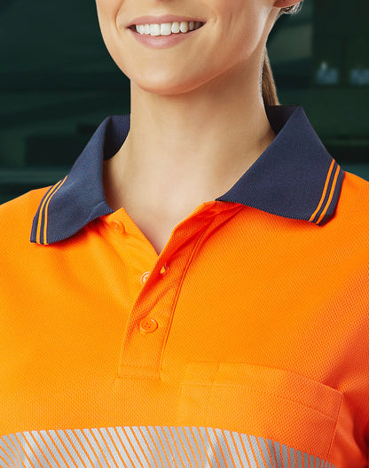 [SW86] Unisex Cooldry Segmented Safety L/S Polo