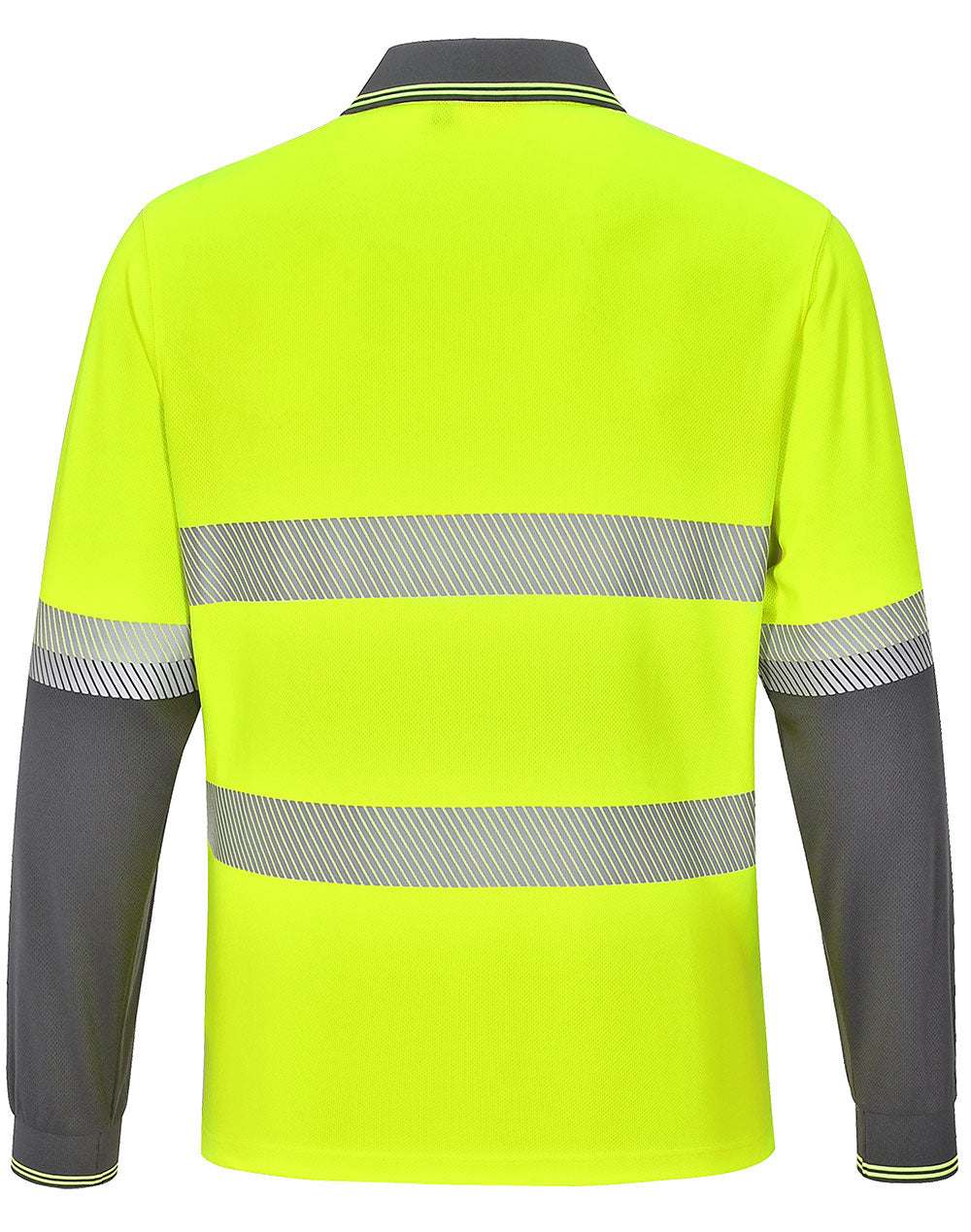 [SW86] Unisex Cooldry Segmented Safety L/S Polo