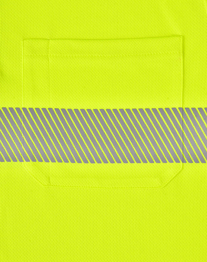 [SW86] Unisex Cooldry Segmented Safety L/S Polo