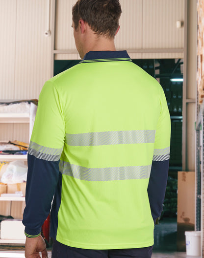 [SW86] Unisex Cooldry Segmented Safety L/S Polo