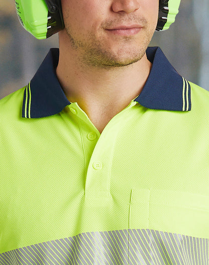 [SW86] Unisex Cooldry Segmented Safety L/S Polo