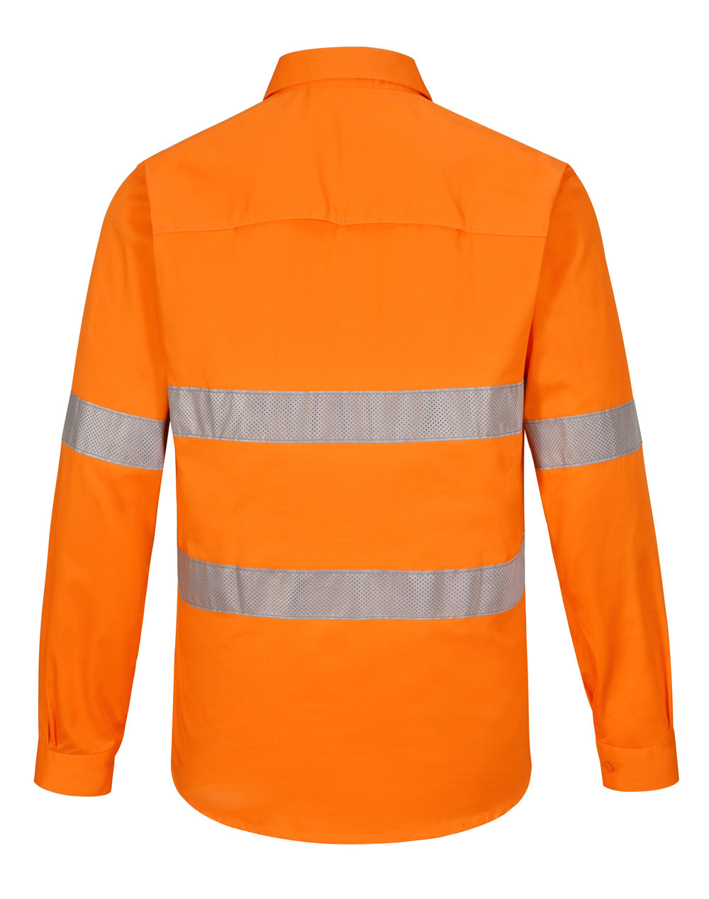 [SW87] Hi Vis Cool-Breeze Closed Front L/S Shirt (Perforated Tape)