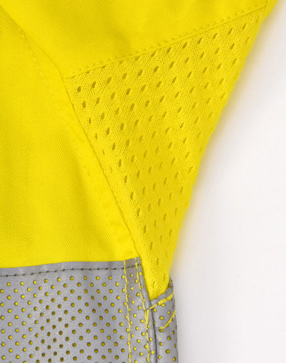 [SW87] Hi Vis Cool-Breeze Closed Front L/S Shirt (Perforated Tape)