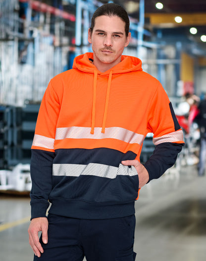 [SW88] Hi-Vis Two Tone Safety Hoodie With Segmented Tapes
