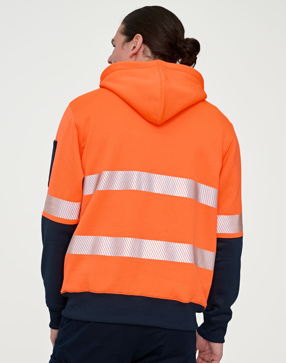 [SW88] Hi-Vis Two Tone Safety Hoodie With Segmented Tapes
