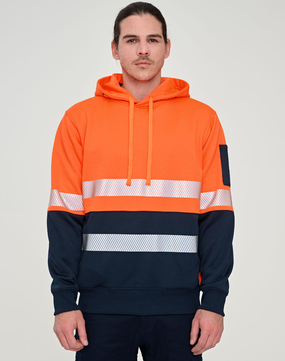 [SW88] Hi-Vis Two Tone Safety Hoodie With Segmented Tapes