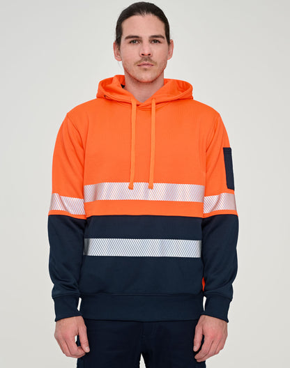 [SW88] Hi-Vis Two Tone Safety Hoodie With Segmented Tapes