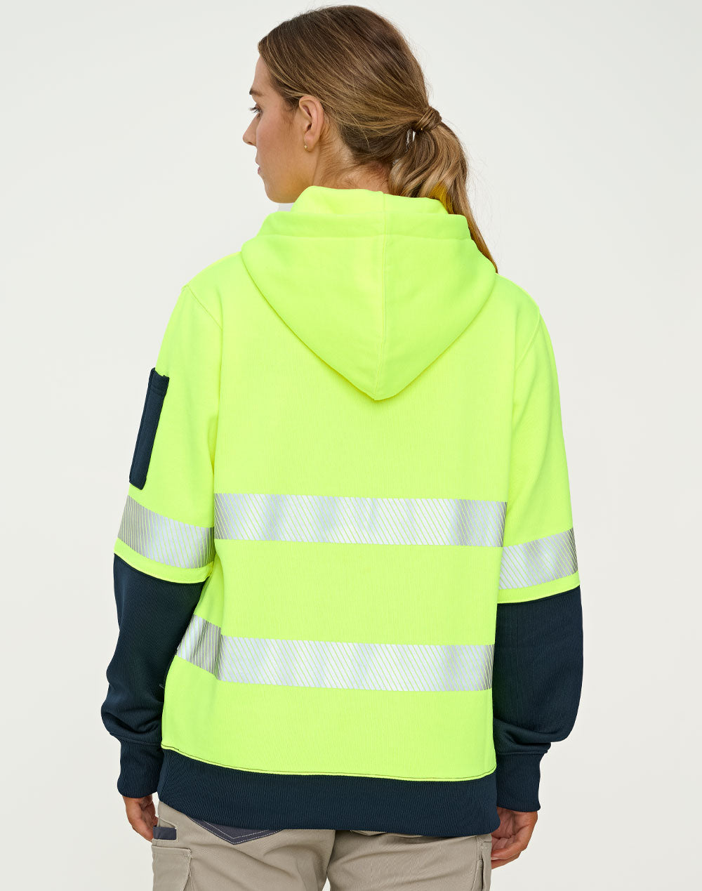 [SW88] Hi-Vis Two Tone Safety Hoodie With Segmented Tapes