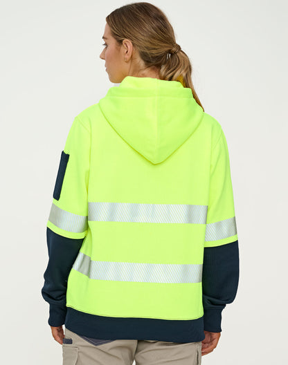 [SW88] Hi-Vis Two Tone Safety Hoodie With Segmented Tapes