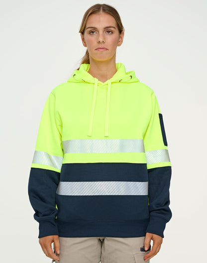 [SW88] Hi-Vis Two Tone Safety Hoodie With Segmented Tapes