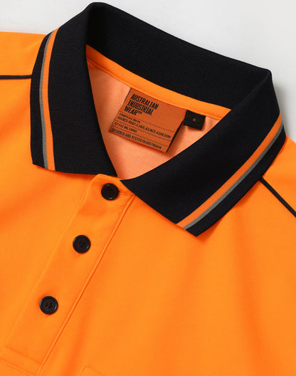 [SW89] Hi-Vis Sustainable Cool-Breeze Truedry Safety S/S Polo