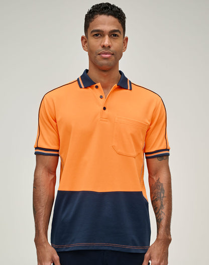 [SW89] Hi-Vis Sustainable Cool-Breeze Truedry Safety S/S Polo