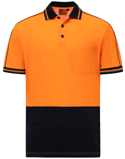 [SW89] Hi-Vis Sustainable Cool-Breeze Truedry Safety S/S Polo