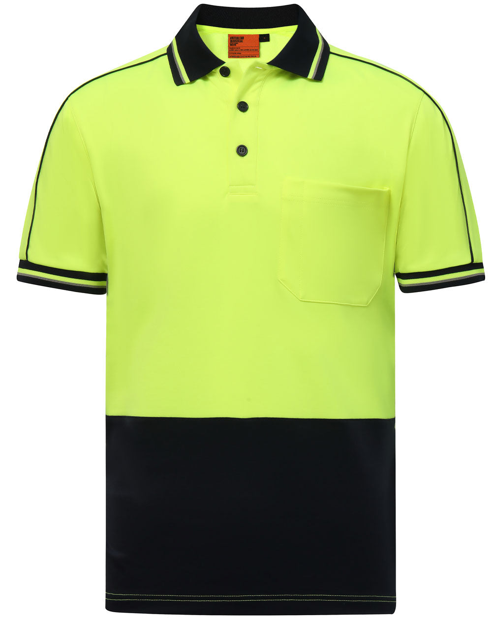 [SW89] Hi-Vis Sustainable Cool-Breeze Truedry Safety S/S Polo