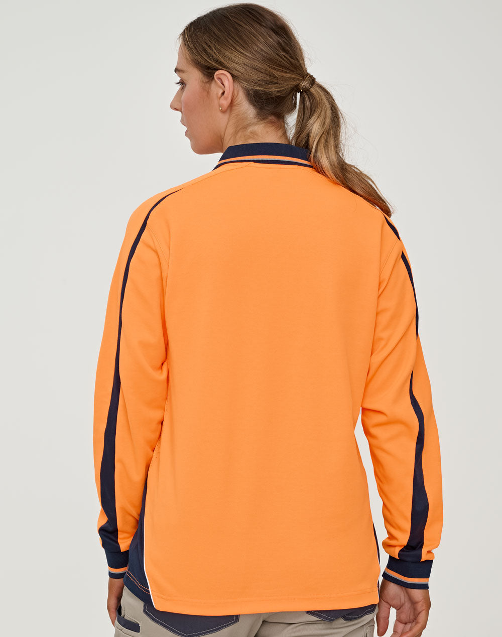 [SW90] Hi-Vis Sustainable Cool-Breeze Truedry Safety L/S Polo