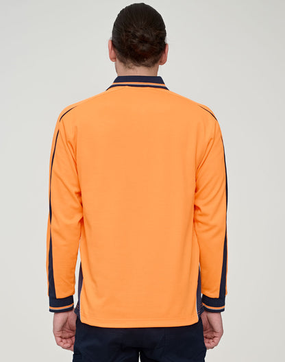 [SW90] Hi-Vis Sustainable Cool-Breeze Truedry Safety L/S Polo