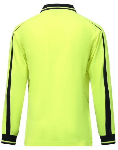 [SW90] Hi-Vis Sustainable Cool-Breeze Truedry Safety L/S Polo