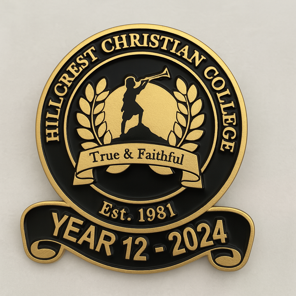 Enamel lapel pins for schools