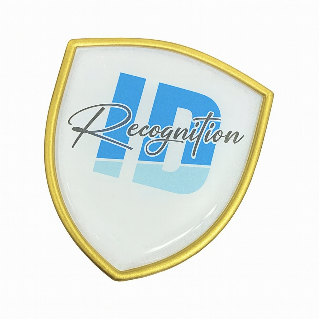 Shield Badge 25x30mm with Epoxy/Resin Dome