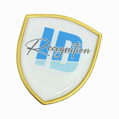 Shield Badge 25x30mm with Epoxy/Resin Dome