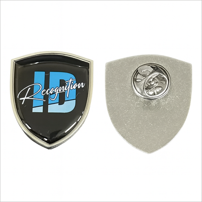 Shield Badge 25x30mm with Epoxy/Resin Dome