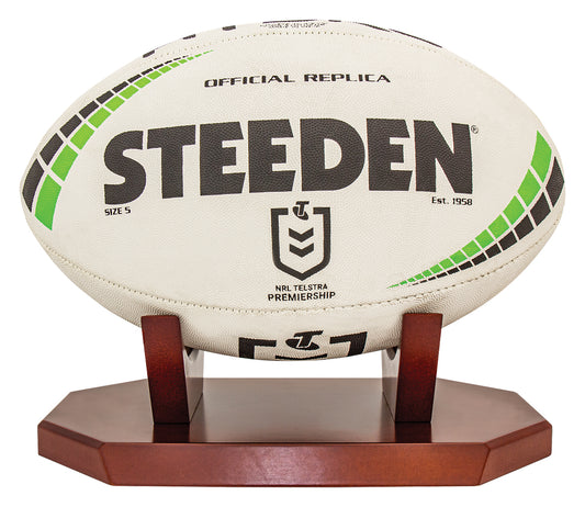 Timber Ball Holder - Rugby