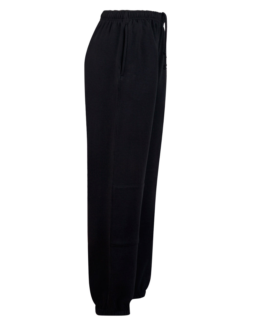 [TP01K] Kid's fleecy trackpants with Zip, Cuffs and knee padding