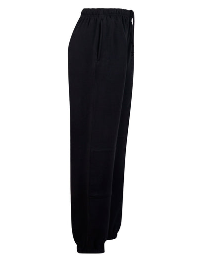[TP01K] Kid's fleecy trackpants with Zip, Cuffs and knee padding
