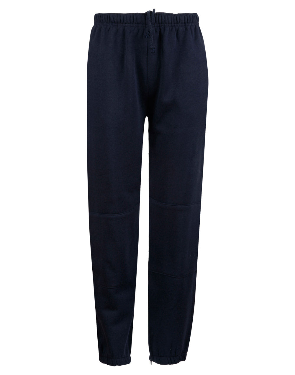 [TP01K] Kid's fleecy trackpants with Zip, Cuffs and knee padding