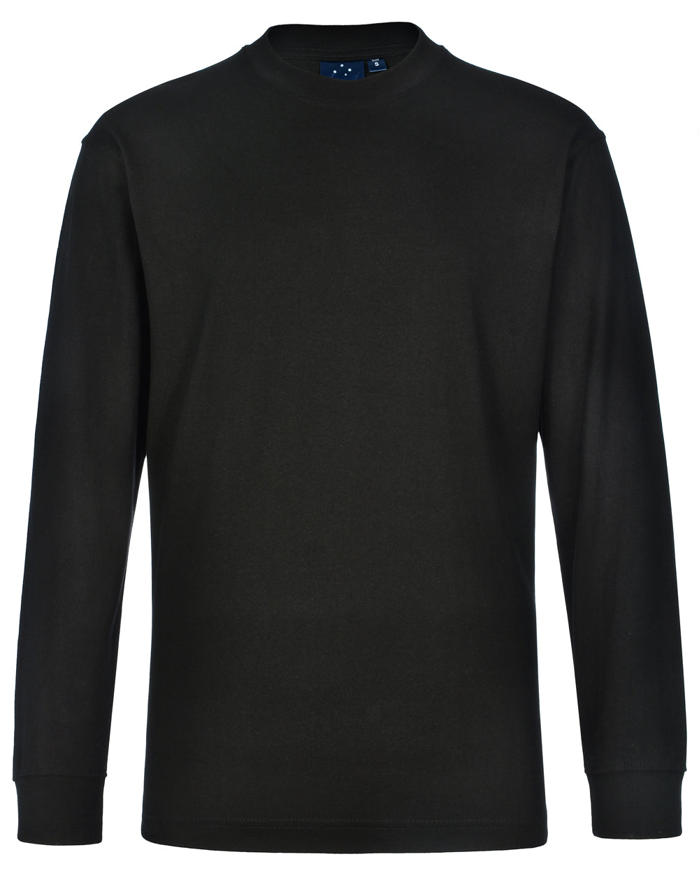 [TS02] mens cotton crew neck L/S tee