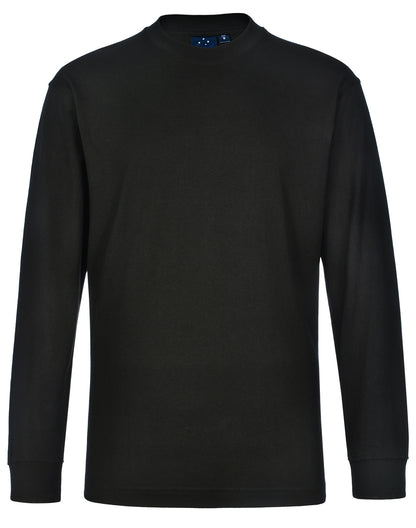 [TS02] mens cotton crew neck L/S tee