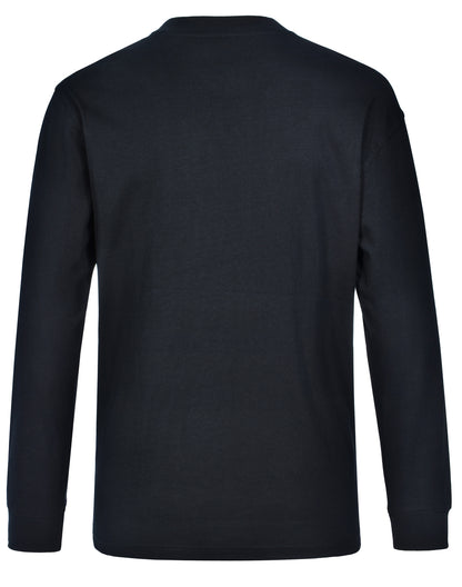 [TS02] mens cotton crew neck L/S tee