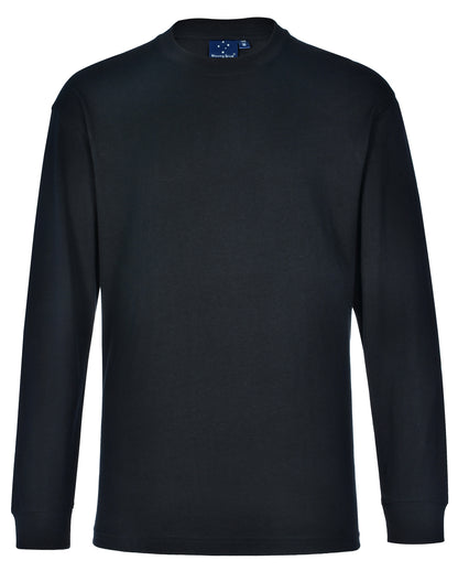 [TS02] mens cotton crew neck L/S tee