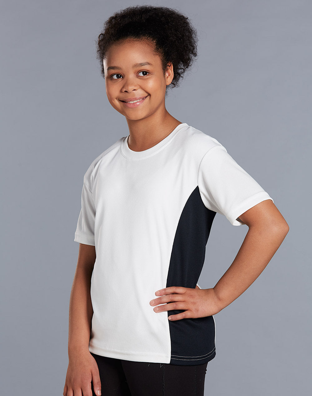 [TS12K] kids cooldry S/S contrast tee