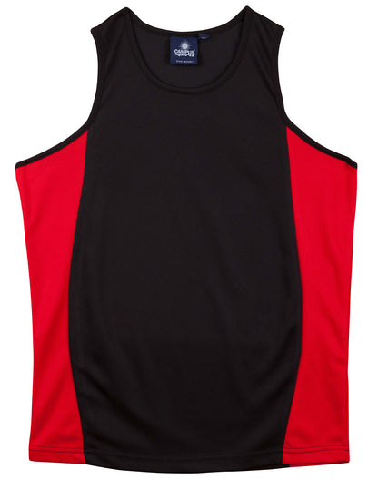 [TS19K] Kid's truedry contrast mesh singlet