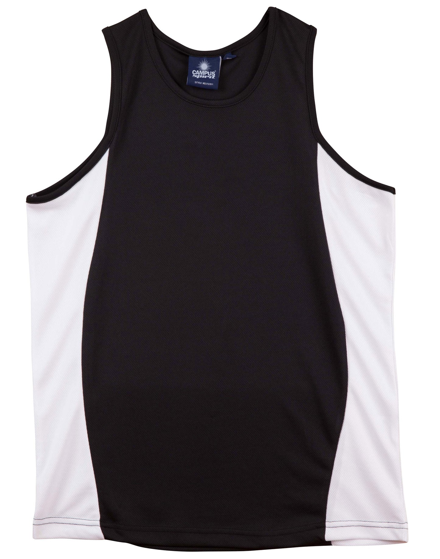 [TS19K] Kid's truedry contrast mesh singlet