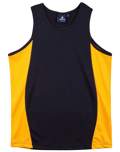 [TS19K] Kid's truedry contrast mesh singlet