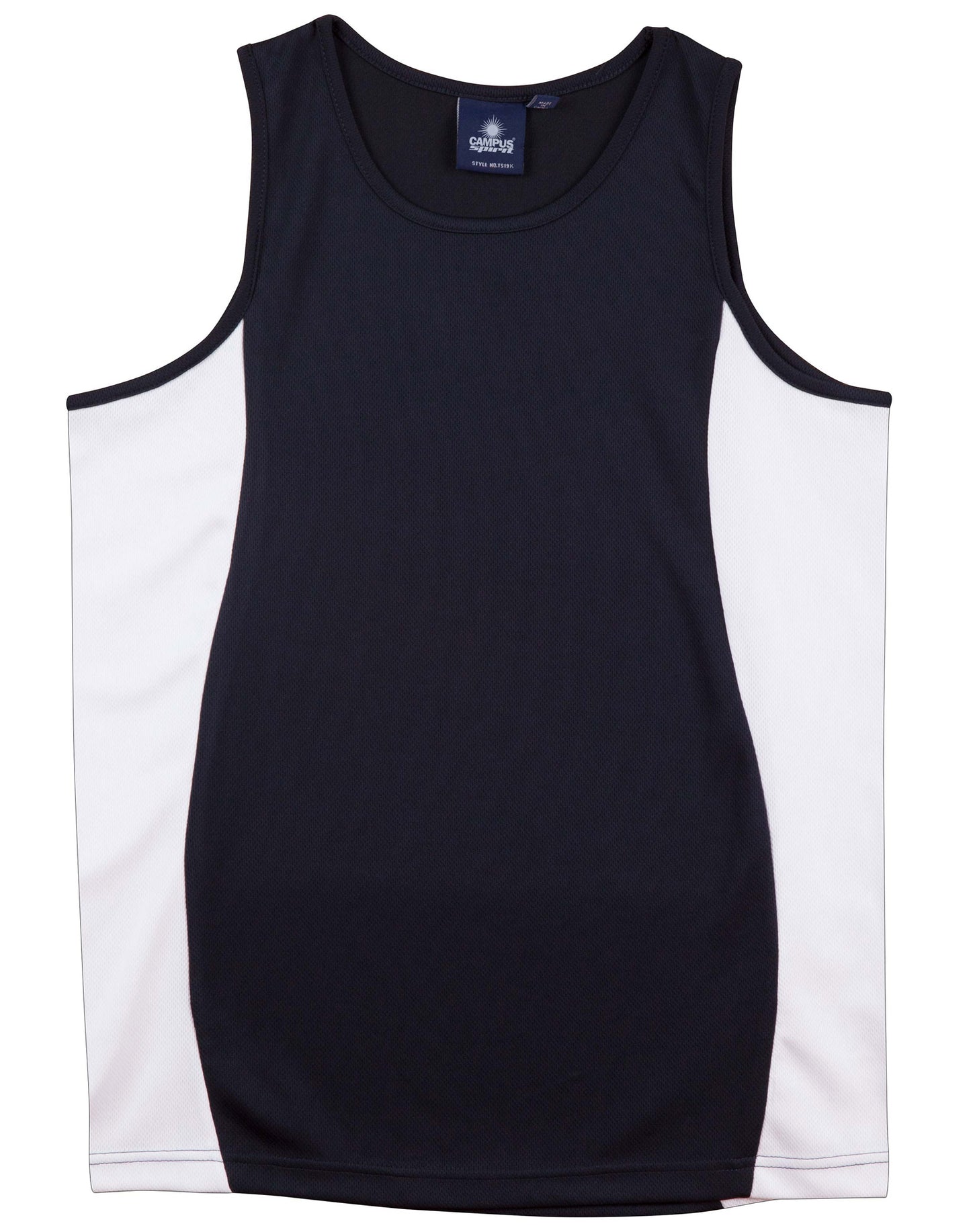 [TS19K] Kid's truedry contrast mesh singlet